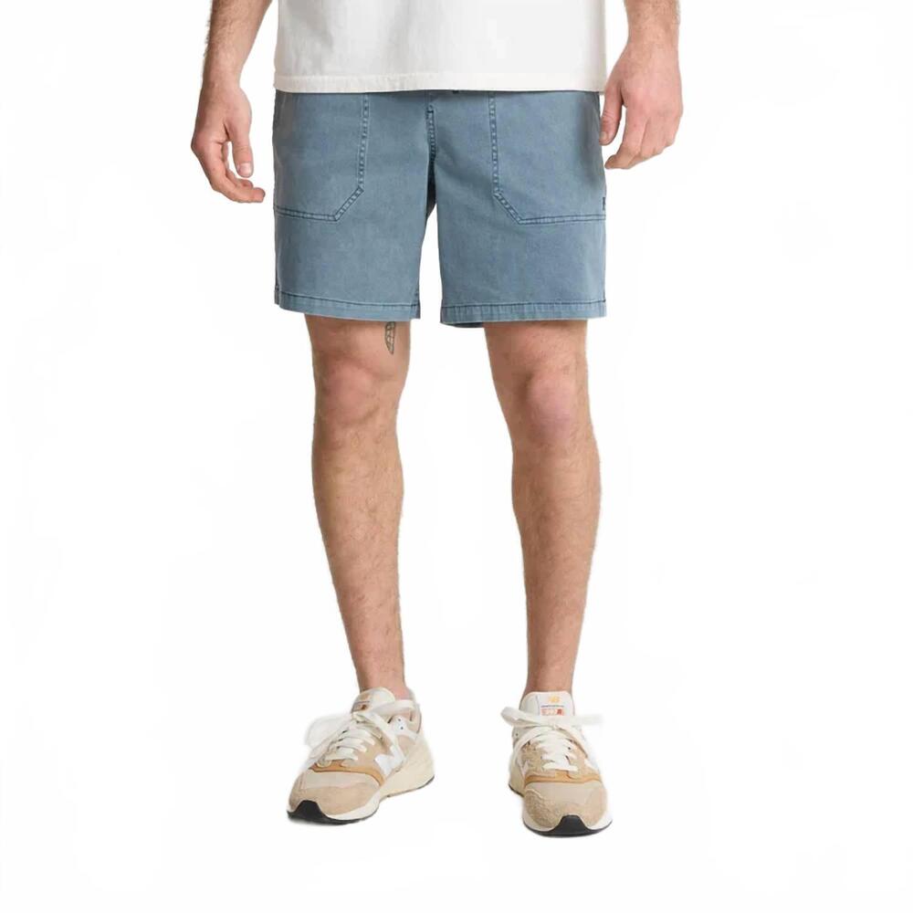 NEW ROARK made to fade shorts in washed navy